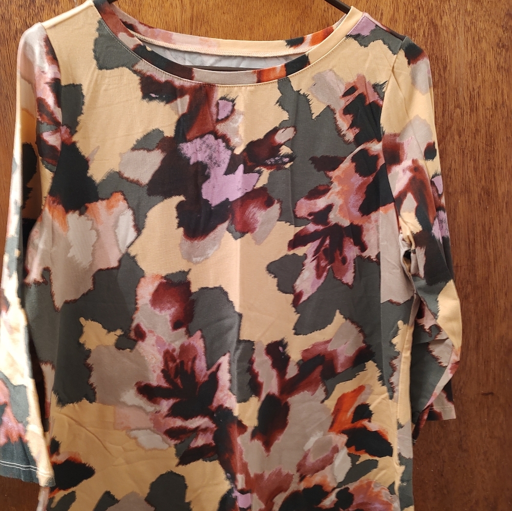QVC Multicolor Floral Women's Top